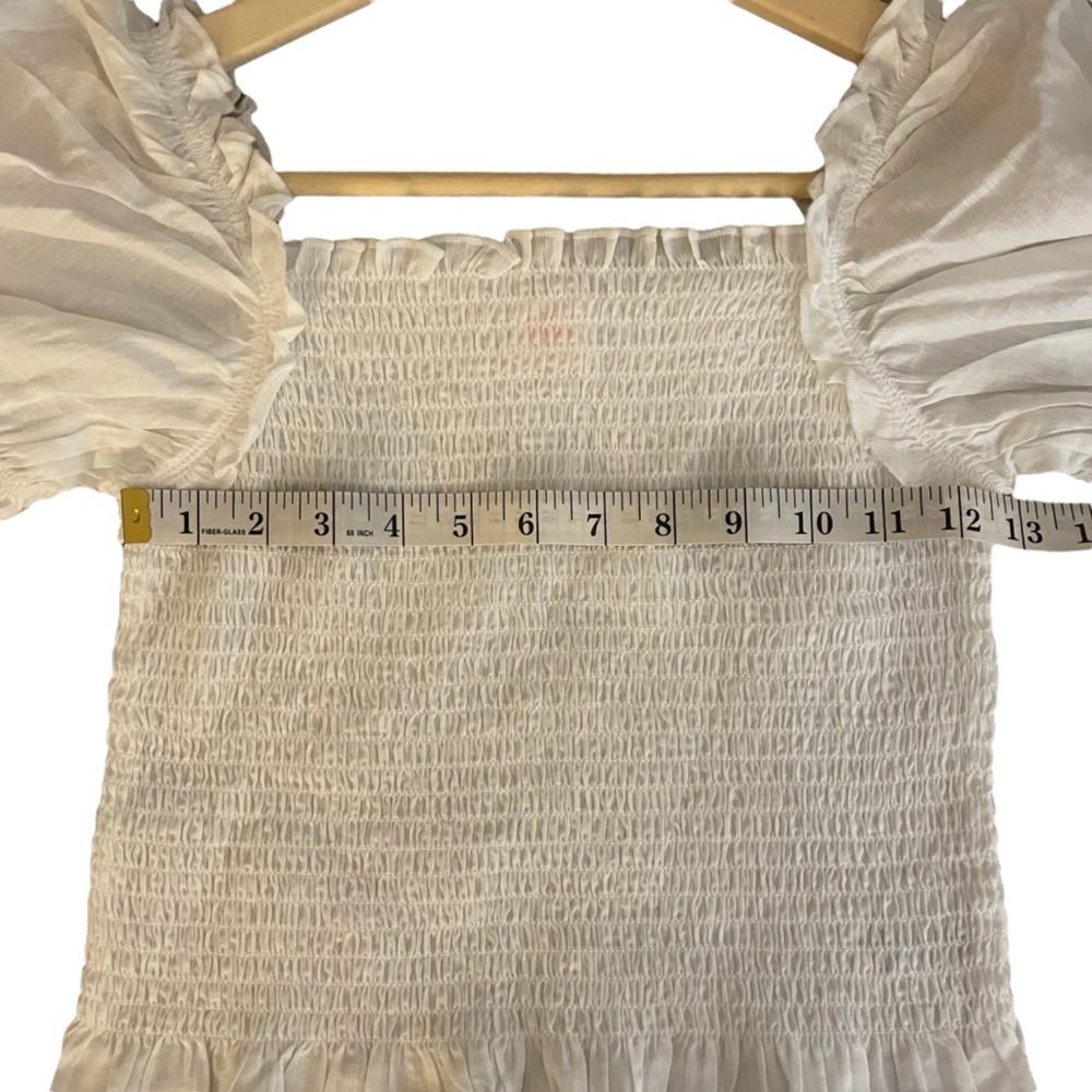 Girls White Short Sleeve Blouse - Picture 4 of 5